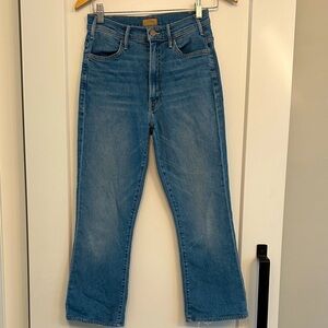 MOTHER The Hustler cropped ankle. Blue Denim Jeans. Size 26